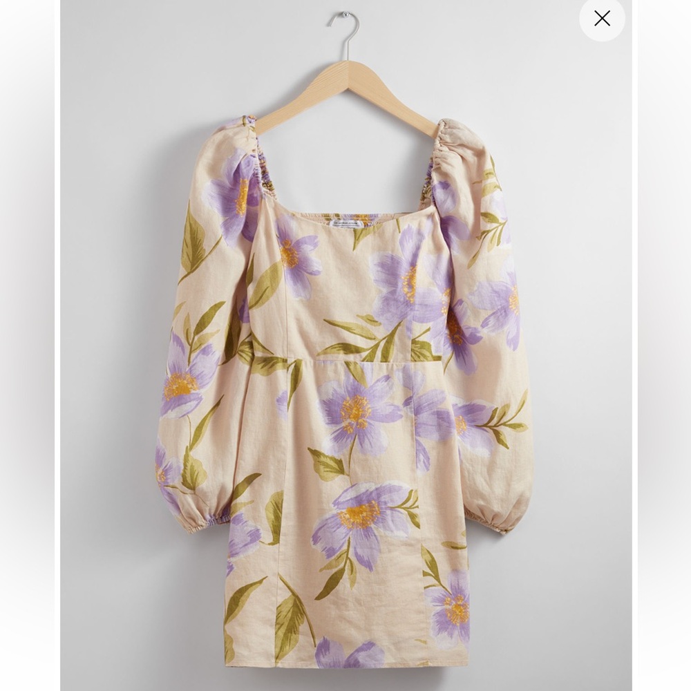 NWT & Other Stories A-Line Linen Mini Dress
